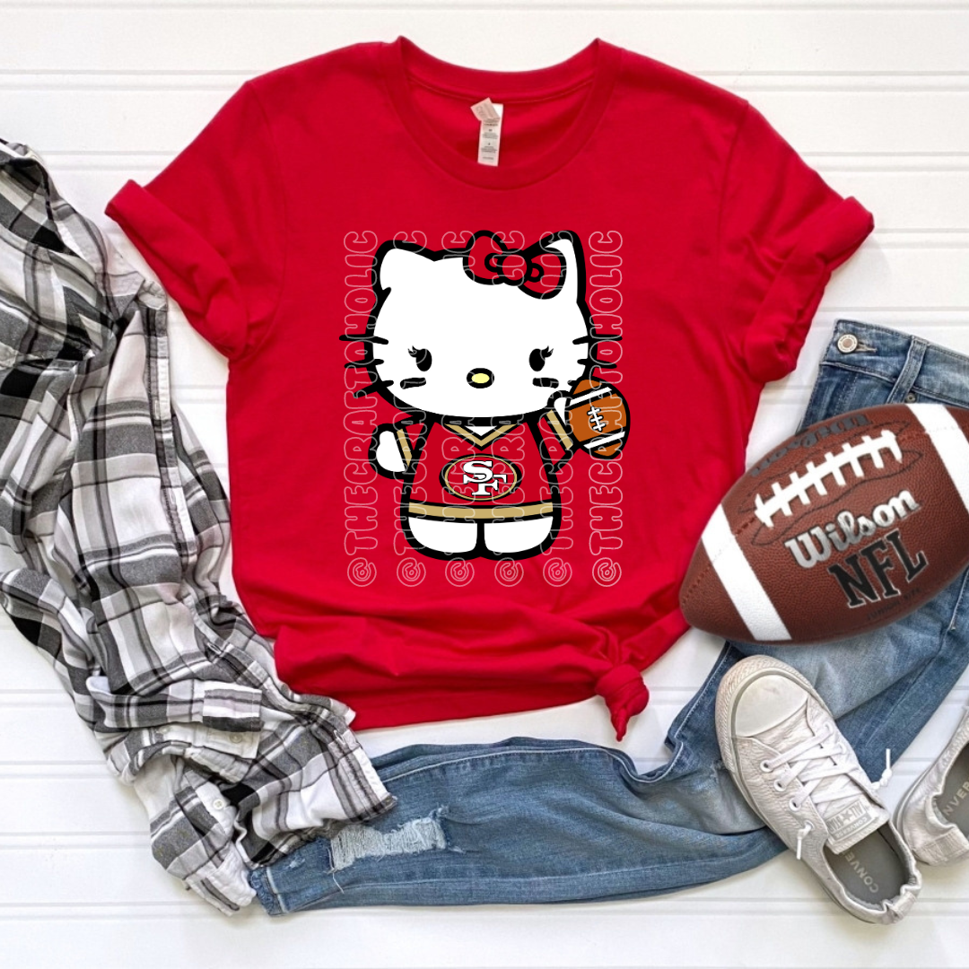 T-Shirt | Kawaii Football | Red and Gold
