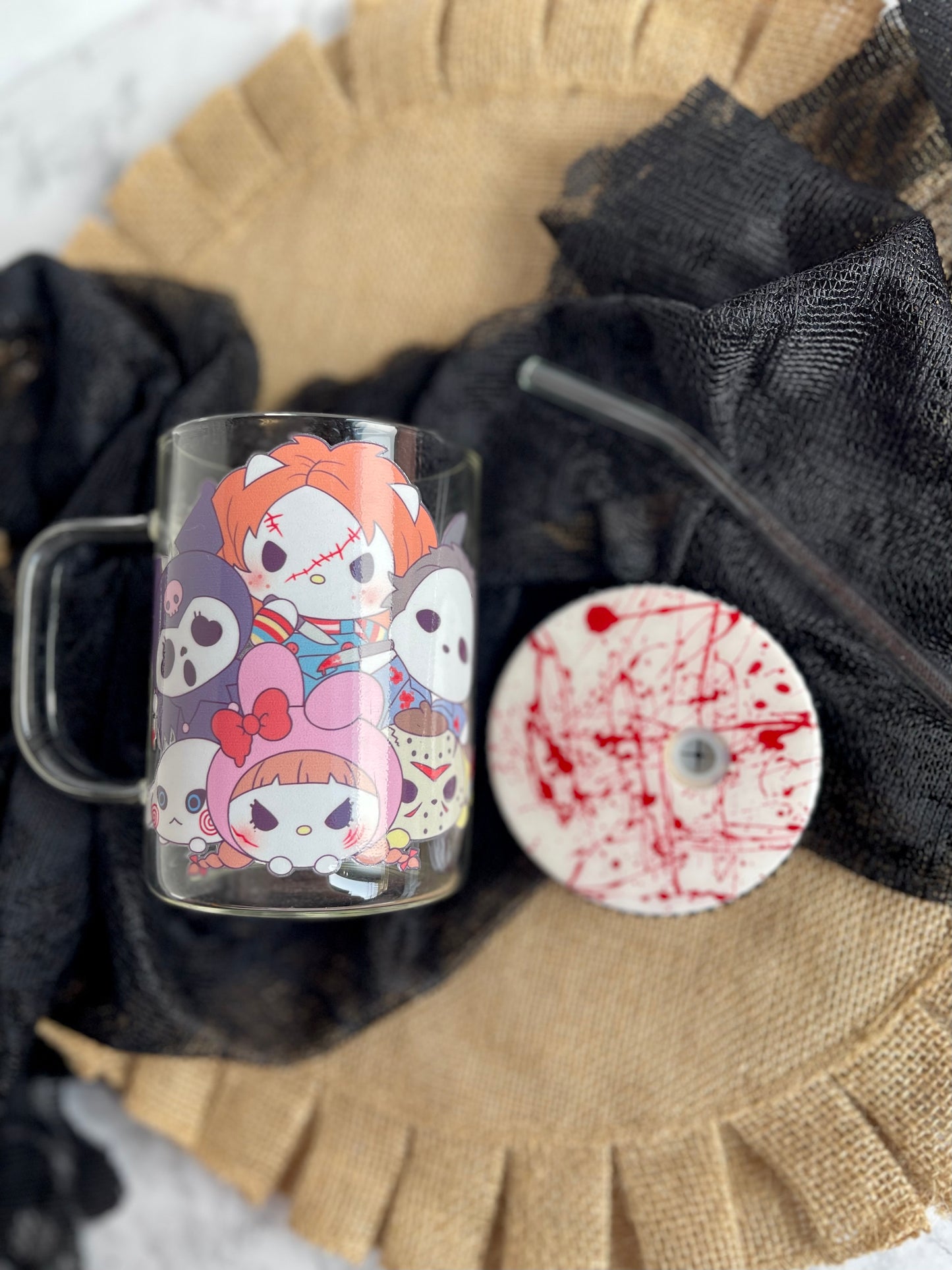 Horror Friends Glass Mug