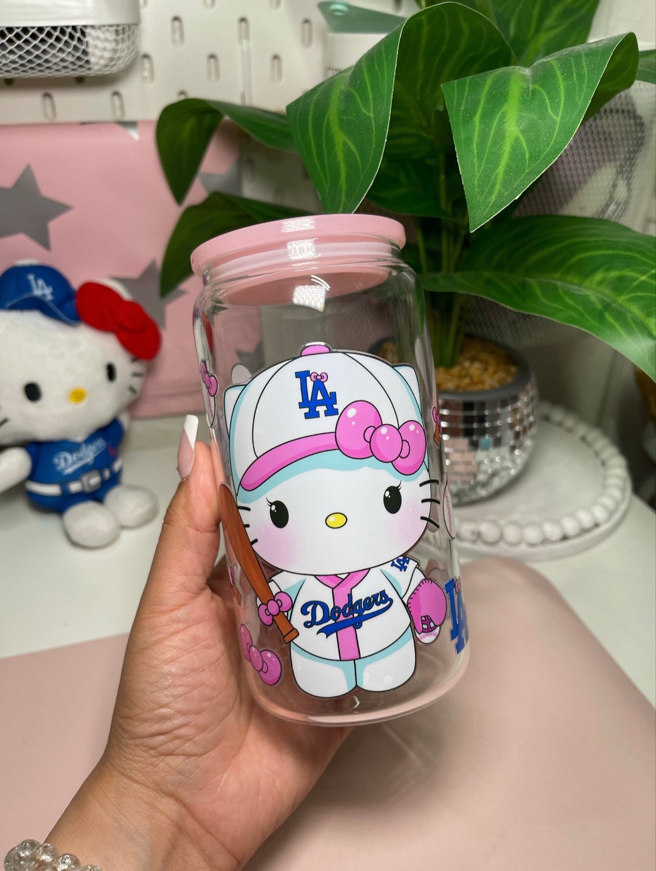 Kawaii Baseball Glass Cup