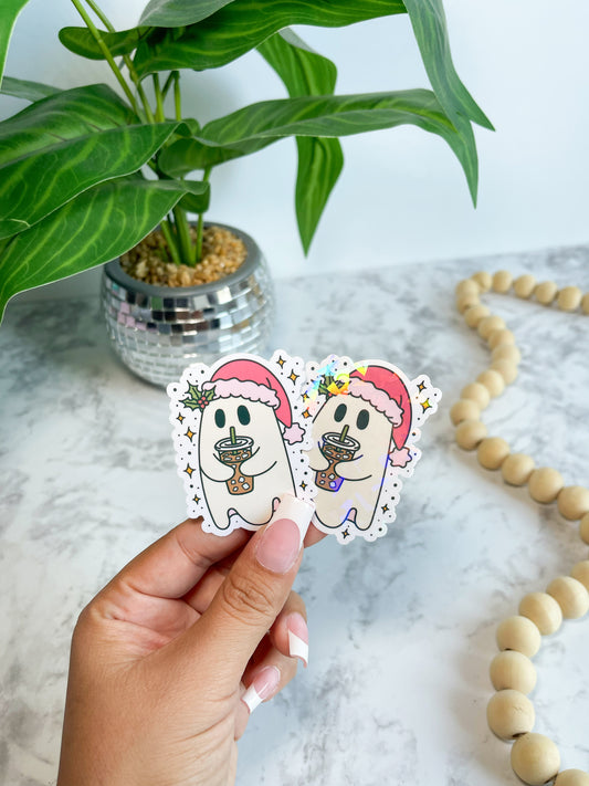 Christmas Ghostie Sticker