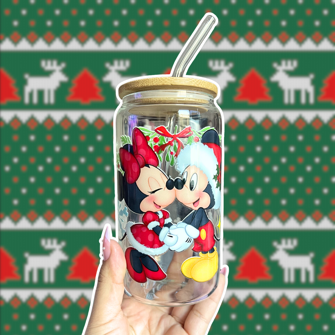 Under the Mistletoe Glass Cup