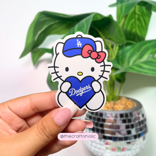 HK Blue Baseball Sticker